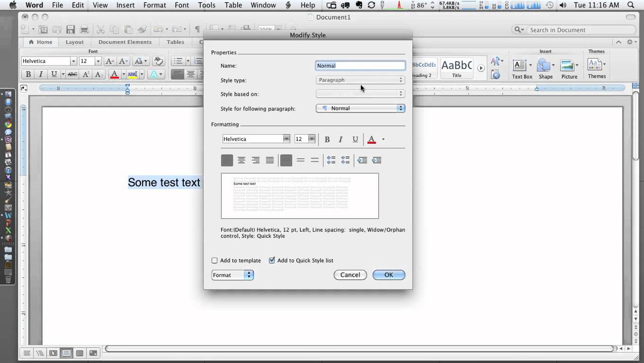 do header with title and page number for mac word 2013